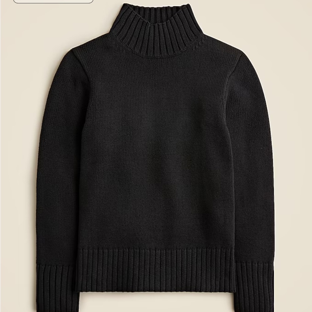 J crew black turtleneck cotton BNWT